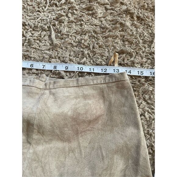 Vintage‎ Chicos leather suede midi skirt size medium - Picture 5 of 6